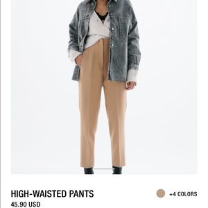 New with tags. Zara hug waist trouser